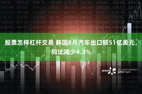 股票怎样杠杆交易 韩国8月汽车出口额51亿美元，同比减少4.3%