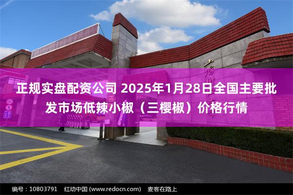 正规实盘配资公司 2025年1月28日全国主要批发市场低辣小椒（三樱椒）价格行情